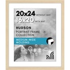 image:imageAmericanflat 8x8 Picture Frame  Matted to 5x5  Engineered Wood  White  Shatterresistant glass wall or tabletop display with included easel sawtooth hangers included secure turntab backingNatural Oak