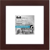 image:imageAmericanflat 8x8 Picture Frame  Matted to 5x5  Engineered Wood  White  Shatterresistant glass wall or tabletop display with included easel sawtooth hangers included secure turntab backingMahogany