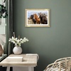 image:imageAmericanflat 8x8 Picture Frame  Matted to 5x5  Engineered Wood  White  Shatterresistant glass wall or tabletop display with included easel sawtooth hangers included secure turntab backingGold