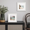 image:imageAmericanflat 8x8 Picture Frame  Matted to 5x5  Engineered Wood  White  Shatterresistant glass wall or tabletop display with included easel sawtooth hangers included secure turntab backingWhite