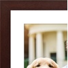 image:imageAmericanflat 8x8 Picture Frame  Matted to 5x5  Engineered Wood  White  Shatterresistant glass wall or tabletop display with included easel sawtooth hangers included secure turntab backingMahogany