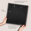 image:imageAmericanflat 8x8 Picture Frame  Matted to 5x5  Engineered Wood  White  Shatterresistant glass wall or tabletop display with included easel sawtooth hangers included secure turntab backingBlack