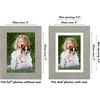 image:imageAmericanflat 8x8 Picture Frame  Matted to 5x5  Engineered Wood  White  Shatterresistant glass wall or tabletop display with included easel sawtooth hangers included secure turntab backingGrey Wood