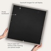image:imageAmericanflat 8x8 Picture Frame  Matted to 5x5  Engineered Wood  White  Shatterresistant glass wall or tabletop display with included easel sawtooth hangers included secure turntab backingGrey Wood