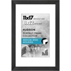 image:imageAmericanflat 8x8 Picture Frame  Matted to 5x5  Engineered Wood  White  Shatterresistant glass wall or tabletop display with included easel sawtooth hangers included secure turntab backingBlack