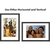 image:imageAmericanflat 8x8 Picture Frame  Matted to 5x5  Engineered Wood  White  Shatterresistant glass wall or tabletop display with included easel sawtooth hangers included secure turntab backingBlack
