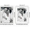 image:imageAmericanflat 8x8 Picture Frame  Matted to 5x5  Engineered Wood  White  Shatterresistant glass wall or tabletop display with included easel sawtooth hangers included secure turntab backingWhite