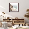 image:imageAmericanflat 8x8 Picture Frame  Matted to 5x5  Engineered Wood  White  Shatterresistant glass wall or tabletop display with included easel sawtooth hangers included secure turntab backingMahogany