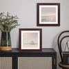 image:imageAmericanflat 8x8 Picture Frame  Matted to 5x5  Engineered Wood  White  Shatterresistant glass wall or tabletop display with included easel sawtooth hangers included secure turntab backingMahogany