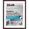 image:imageAmericanflat 8x8 Picture Frame  Matted to 5x5  Engineered Wood  White  Shatterresistant glass wall or tabletop display with included easel sawtooth hangers included secure turntab backingMahogany