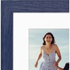 image:imageAmericanflat 8x8 Picture Frame  Matted to 5x5  Engineered Wood  White  Shatterresistant glass wall or tabletop display with included easel sawtooth hangers included secure turntab backingBlue