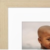 image:imageAmericanflat 8x8 Picture Frame  Matted to 5x5  Engineered Wood  White  Shatterresistant glass wall or tabletop display with included easel sawtooth hangers included secure turntab backingNatural Oak