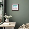 image:imageAmericanflat 8x8 Picture Frame  Matted to 5x5  Engineered Wood  White  Shatterresistant glass wall or tabletop display with included easel sawtooth hangers included secure turntab backingMahogany