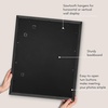 image:imageAmericanflat 8x8 Picture Frame  Matted to 5x5  Engineered Wood  White  Shatterresistant glass wall or tabletop display with included easel sawtooth hangers included secure turntab backingBlack