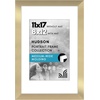image:imageAmericanflat 8x8 Picture Frame  Matted to 5x5  Engineered Wood  White  Shatterresistant glass wall or tabletop display with included easel sawtooth hangers included secure turntab backingGold