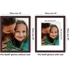 image:imageAmericanflat 8x8 Picture Frame  Matted to 5x5  Engineered Wood  White  Shatterresistant glass wall or tabletop display with included easel sawtooth hangers included secure turntab backingMahogany
