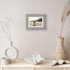 image:imageAmericanflat 8x8 Picture Frame  Matted to 5x5  Engineered Wood  White  Shatterresistant glass wall or tabletop display with included easel sawtooth hangers included secure turntab backingGrey Wood