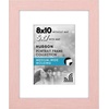 image:imageAmericanflat 8x8 Picture Frame  Matted to 5x5  Engineered Wood  White  Shatterresistant glass wall or tabletop display with included easel sawtooth hangers included secure turntab backingPink