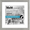 image:imageAmericanflat 8x8 Picture Frame  Matted to 5x5  Engineered Wood  White  Shatterresistant glass wall or tabletop display with included easel sawtooth hangers included secure turntab backingGrey Wood