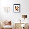 image:imageAmericanflat 8x8 Picture Frame  Matted to 5x5  Engineered Wood  White  Shatterresistant glass wall or tabletop display with included easel sawtooth hangers included secure turntab backingBlue