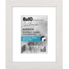 image:imageAmericanflat 8x8 Picture Frame  Matted to 5x5  Engineered Wood  White  Shatterresistant glass wall or tabletop display with included easel sawtooth hangers included secure turntab backingWhite
