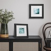 image:imageAmericanflat 8x8 Picture Frame  Matted to 5x5  Engineered Wood  White  Shatterresistant glass wall or tabletop display with included easel sawtooth hangers included secure turntab backingBlack
