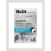 image:imageAmericanflat 8x8 Picture Frame  Matted to 5x5  Engineered Wood  White  Shatterresistant glass wall or tabletop display with included easel sawtooth hangers included secure turntab backingWhite