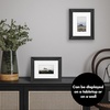 image:imageAmericanflat 8x8 Picture Frame  Matted to 5x5  Engineered Wood  White  Shatterresistant glass wall or tabletop display with included easel sawtooth hangers included secure turntab backingBlack