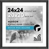 image:imageAmericanflat 8x8 Picture Frame  Matted to 5x5  Engineered Wood  White  Shatterresistant glass wall or tabletop display with included easel sawtooth hangers included secure turntab backingBlack