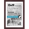 image:imageAmericanflat 8x8 Picture Frame  Matted to 5x5  Engineered Wood  White  Shatterresistant glass wall or tabletop display with included easel sawtooth hangers included secure turntab backingMahogany