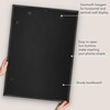 image:imageAmericanflat 8x8 Picture Frame  Matted to 5x5  Engineered Wood  White  Shatterresistant glass wall or tabletop display with included easel sawtooth hangers included secure turntab backingBlack