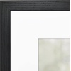 image:imageAmericanflat 8x8 Picture Frame  Matted to 5x5  Engineered Wood  White  Shatterresistant glass wall or tabletop display with included easel sawtooth hangers included secure turntab backingBlack