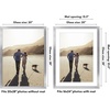 image:imageAmericanflat 8x8 Picture Frame  Matted to 5x5  Engineered Wood  White  Shatterresistant glass wall or tabletop display with included easel sawtooth hangers included secure turntab backingSilver
