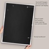 image:imageAmericanflat 8x8 Picture Frame  Matted to 5x5  Engineered Wood  White  Shatterresistant glass wall or tabletop display with included easel sawtooth hangers included secure turntab backingSilver