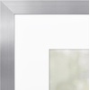 image:imageAmericanflat 8x8 Picture Frame  Matted to 5x5  Engineered Wood  White  Shatterresistant glass wall or tabletop display with included easel sawtooth hangers included secure turntab backingSilver
