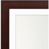 image:imageAmericanflat 8x8 Picture Frame  Matted to 5x5  Engineered Wood  White  Shatterresistant glass wall or tabletop display with included easel sawtooth hangers included secure turntab backingMahogany