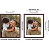 image:imageAmericanflat 8x8 Picture Frame  Matted to 5x5  Engineered Wood  White  Shatterresistant glass wall or tabletop display with included easel sawtooth hangers included secure turntab backingMahogany
