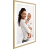 image:imageAmericanflat 8x8 Picture Frame  Matted to 5x5  Engineered Wood  White  Shatterresistant glass wall or tabletop display with included easel sawtooth hangers included secure turntab backingGold