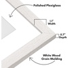 image:imageAmericanflat 8x8 Picture Frame  Matted to 5x5  Engineered Wood  White  Shatterresistant glass wall or tabletop display with included easel sawtooth hangers included secure turntab backingWhite