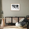 image:imageAmericanflat 8x8 Picture Frame  Matted to 5x5  Engineered Wood  White  Shatterresistant glass wall or tabletop display with included easel sawtooth hangers included secure turntab backingNatural Oak
