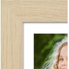 image:imageAmericanflat 8x8 Picture Frame  Matted to 5x5  Engineered Wood  White  Shatterresistant glass wall or tabletop display with included easel sawtooth hangers included secure turntab backingNatural Oak