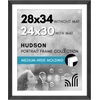 image:imageAmericanflat 8x8 Picture Frame  Matted to 5x5  Engineered Wood  White  Shatterresistant glass wall or tabletop display with included easel sawtooth hangers included secure turntab backingBlack