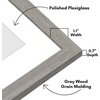 image:imageAmericanflat 8x8 Picture Frame  Matted to 5x5  Engineered Wood  White  Shatterresistant glass wall or tabletop display with included easel sawtooth hangers included secure turntab backingGrey Wood