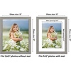 image:imageAmericanflat 8x8 Picture Frame  Matted to 5x5  Engineered Wood  White  Shatterresistant glass wall or tabletop display with included easel sawtooth hangers included secure turntab backingGrey Wood