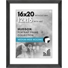 image:imageAmericanflat 8x8 Picture Frame  Matted to 5x5  Engineered Wood  White  Shatterresistant glass wall or tabletop display with included easel sawtooth hangers included secure turntab backingBlack