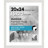 image:imageAmericanflat 8x8 Picture Frame  Matted to 5x5  Engineered Wood  White  Shatterresistant glass wall or tabletop display with included easel sawtooth hangers included secure turntab backingWhite