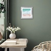 image:imageAmericanflat 8x8 Picture Frame  Matted to 5x5  Engineered Wood  White  Shatterresistant glass wall or tabletop display with included easel sawtooth hangers included secure turntab backingSilver