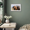 image:imageAmericanflat 8x8 Picture Frame  Matted to 5x5  Engineered Wood  White  Shatterresistant glass wall or tabletop display with included easel sawtooth hangers included secure turntab backingGrey Wood