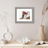 image:imageAmericanflat 8x8 Picture Frame  Matted to 5x5  Engineered Wood  White  Shatterresistant glass wall or tabletop display with included easel sawtooth hangers included secure turntab backingGrey Wood