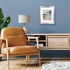 image:imageAmericanflat 8x8 Picture Frame  Matted to 5x5  Engineered Wood  White  Shatterresistant glass wall or tabletop display with included easel sawtooth hangers included secure turntab backingWhite